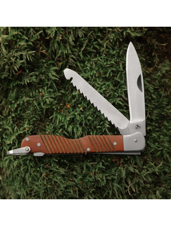 Складной нож Авиационный. 2х предметный. сталь 65Х13, рукоять текстолит