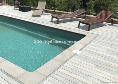 Террасная доска Bruggan Multicolor полнотелая Grey