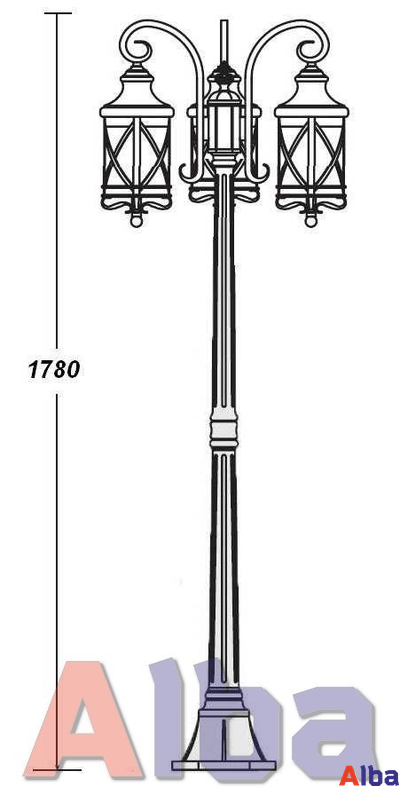Lucerna 84808/18B Парковый светильник
