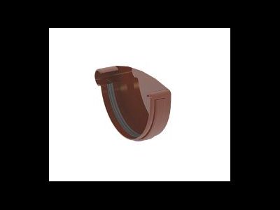 GIZA ЗАГЛУШКА ЖЕЛОБА ЛЕВАЯ 120 ММ, ЦВЕТ КОРИЧНЕВЫЙ