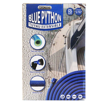Эластичный водяной шланг с пистолетом Blue Python Plastimo 2500080 7.5-22.5м синий