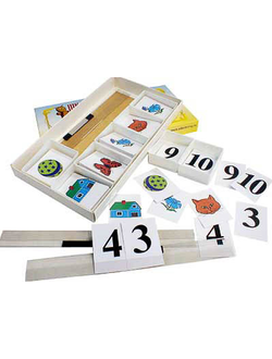 Счетная лесенка (ламинированная, с магнит. креплением)