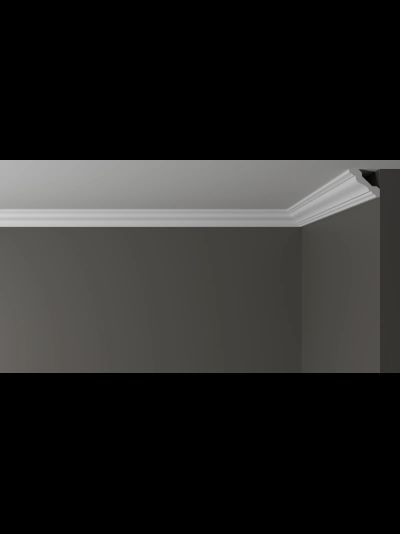 Потолочный плинтус DECOR-DIZAYN DD21, из дюрополимера, под покраску, ударопрочный, 2 метра