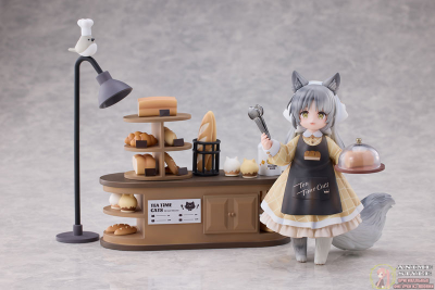 Набор из двух фигурок с декорациями Customer Cat DLC Series, Tea Time Cats Meow Town "Bread House"