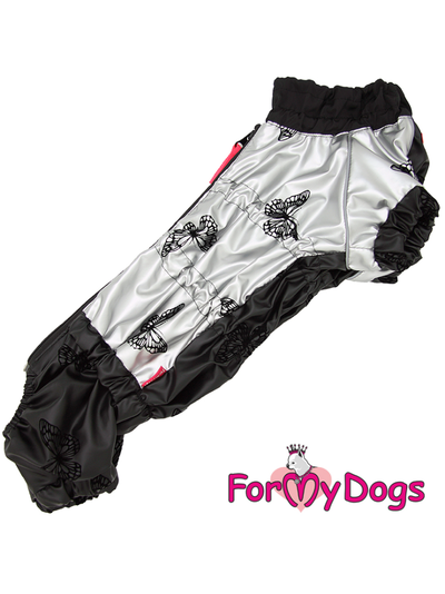 Дождевик бабочки черный/серебро