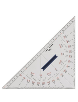 Угольник-транспортир навигационный Linex 3200 MRH 090900 320мм с ручкой
