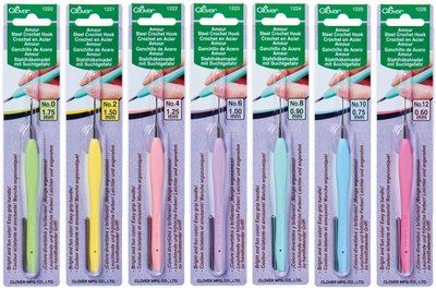 Крючок для тонкой пряжи CLOVER Amour - 0.90