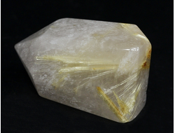 Кварц с рутилом (рутиловый), кристалл полированный, Бразилия (43*28*21 мм, 37 г) №28745