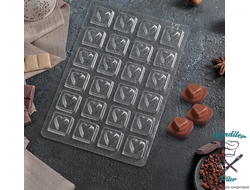 Форма для шоколада «Любовь», 27×18 см, 24 ячейки