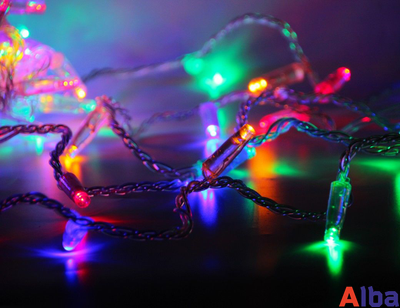 Гирлянда-нить 10 м, 220В, МУЛЬТИ, IP65, провод ПВХ, статика