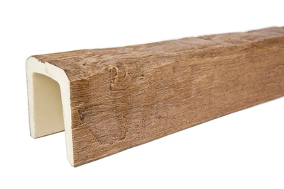 Декоративная балка из полиуретана Country Decor (UNIX) рубленая Б4 (230х205) светлый дуб
