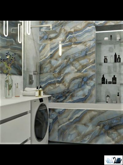 Керамогранит NB CERAMIC Portofino Dark Blue P2154 60 х 120 см серо - синий полированный