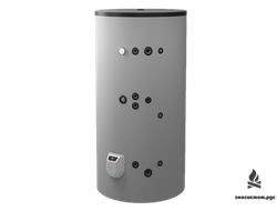 Комбинированный напольный водонагреватель 1000л, с двумя теплообменниками, эмалированный