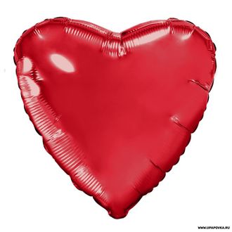 Шар фольгированный 19" Сердце Красный