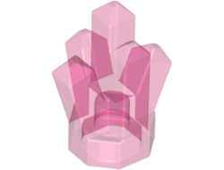 Rock 1 x 1 Crystal 5 Point, Trans-Dark Pink (52 / 6099532 / 6170289)