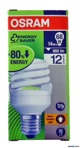 Osram DuluxStar Micro Twist 14w 827 E27