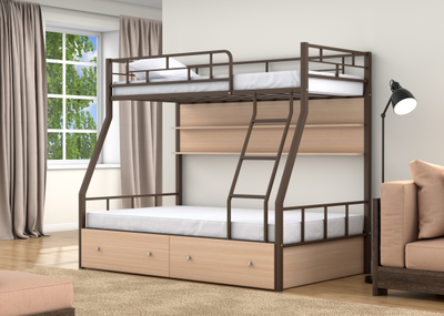 Двухъярусная кровать Раута коричневая