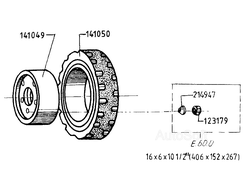 Массивное управляемое колесо в сборе EB-695 9021.00.00.00