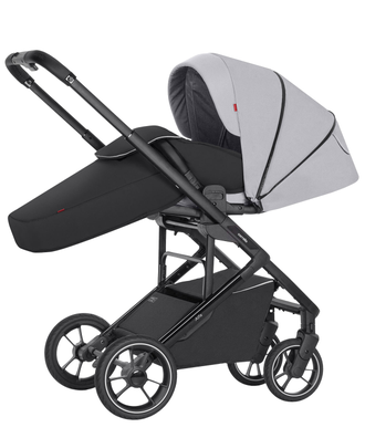 Коляска прогулочная Carrello Alfa CRL-5508 Feather Grey 2024 (накидка черная)