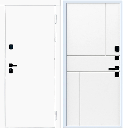 Дверь Rx5 с черной квадратной фурнитурой