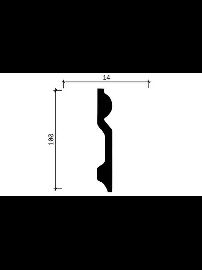 Напольный плинтус Decor-Dizayn DD137, для покраски, влагостойкий, ударопрочный, 2 метра