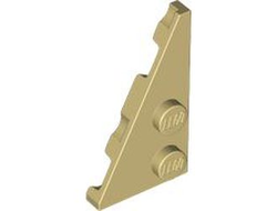 Wedge, Plate 4 x 2 Left, Pointed, Tan (65429 6421618)