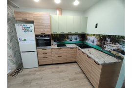 Кухня зеленая