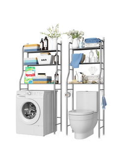 Стеллаж над унитазом и стиральной машиной