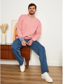 МУЖСКОЙ СВИТШОТ РОЗОВЫЙ "ВДОХНОВЕНИЕ"
