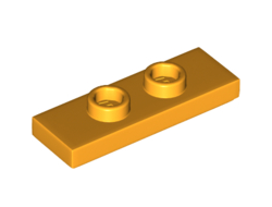 Plate, Modified 1 x 3 with 2 Studs Double Jumper, Bright Light Orange (34103 / 6307254)