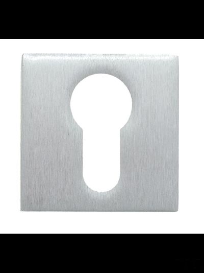 Накладка под цилиндр на квадратном основании Fratelli Cattini CYL 8-CS матовый хром 2 шт.