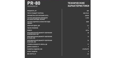 Перфоратор электрический Oasis PR-80