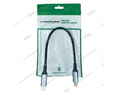 Кабель H287 Type-C to Type-C 100W 4K 10Gbps 0,3м 20pcs