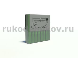 полимерная глина "Сонет" травяной зеленый, брус 56 гр.