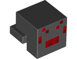 Creature Head Pixelated with Red and Dark Red Face Pattern Minecraft Spider, Black (19727pb001 / 6103123)