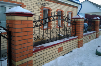 Кованый забор - Арт 04