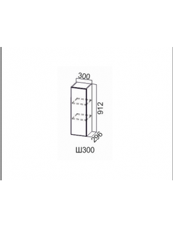 Шкаф навесной 300/912