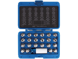 Набор насадок для секреток колес VW, 23 предмета KING TONY 9BW0123