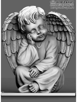 Памятник   на могилу ребенку  с ангелочком  212дг