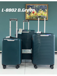 Чемодан маленький Longstar L-8802 Полипропелен S темно-зеленый