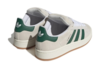 Adidas Campus 00s Crystal White Dark Green (Бежевые)