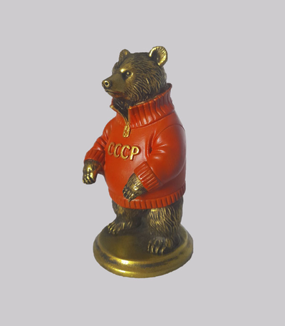Фигурка медведя в свитере СССР