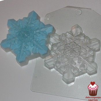 Форма пластик Снежинка кристальная