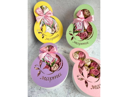 Коробочки 8 марта с зефиром