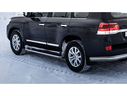 Защита штатных порогов d57 Toyota Land Cruiser 200 (2015 - ...)
