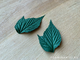 Молд «Лист малины #10» (ELF_decor)