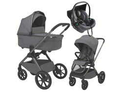 Коляска 3в1 Espiro Clodi, 07 Chic Gray (Серый)