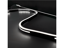 Неон S-образный 220В, 10x18 мм, чёрный корпус