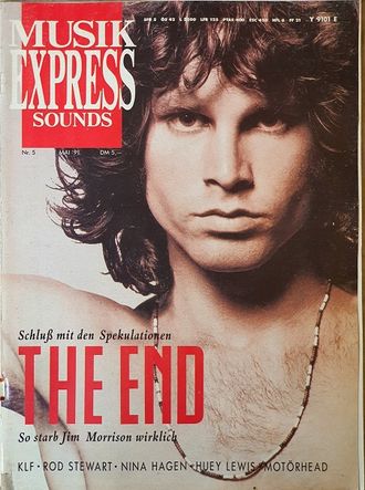 Musikexpress Sounds Magazine May 1991 Jim Morrison Иностранные музыкальные журналы,Intpressshop