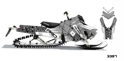 Наклейки на снегоход  Polaris Axys 2016 2017 2018 2019